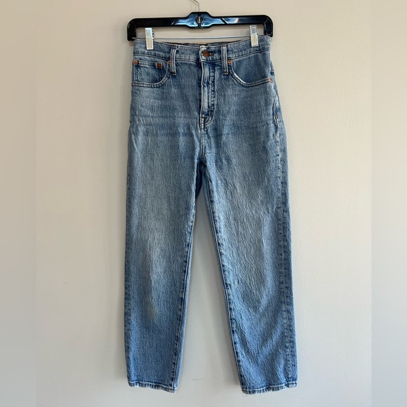 Madewell Classic Straight Leg Cropped Jean, Peralta Light Blue Wash, 24 - Picture 2 of 13